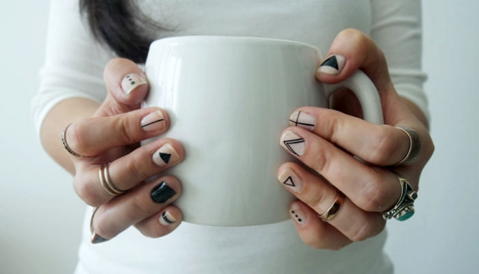 Horizontal Line Nail Art with Negative Space - wide 10