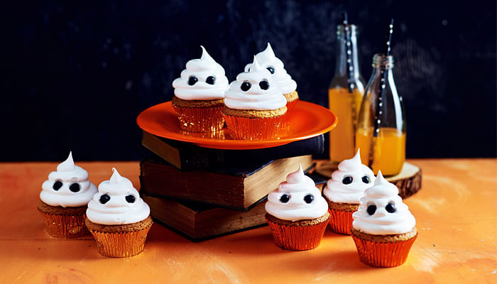 White Chocolate Ghost Cupcakes - The Singapore Women's Weekly