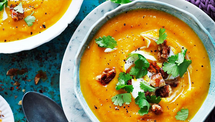 Chai Roasted Pumpkin Soup With Honey Walnuts - The Singapore Women's Weekly