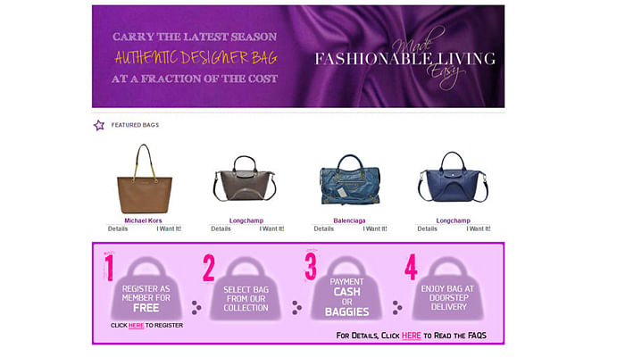 Where to rent luxury designer bags in Singapore
