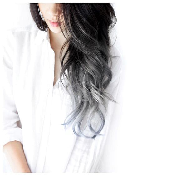 The New Ombre Grey Hair Trend Looks Good On Every Hair Length - The  Singapore Women'S Weekly