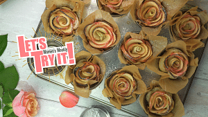 Puff Pastry Apple Roses For Valentine's Day
