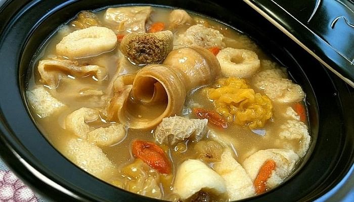 fish maw mushroom ear soup wild yellow gold