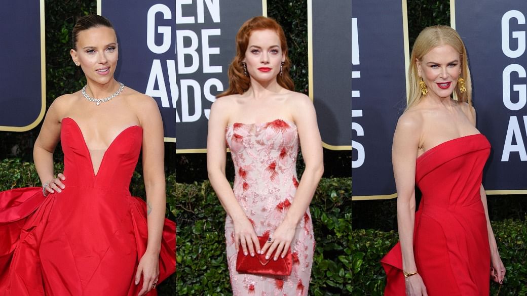 Golden Globes 2020 Best Huat Red Outfits Seen On Nicole Kidman