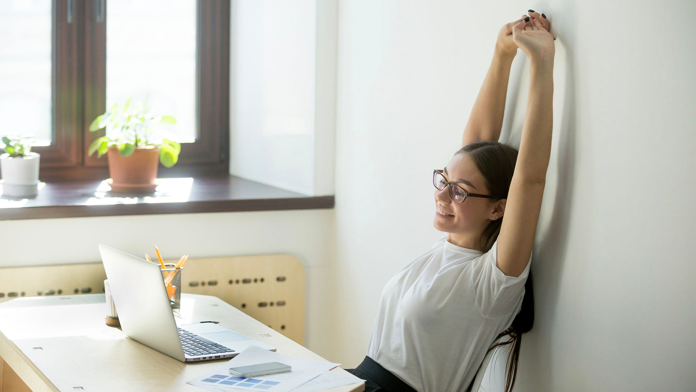 4 Easy Desk Exercises for Neck & Shoulder, Working from Home