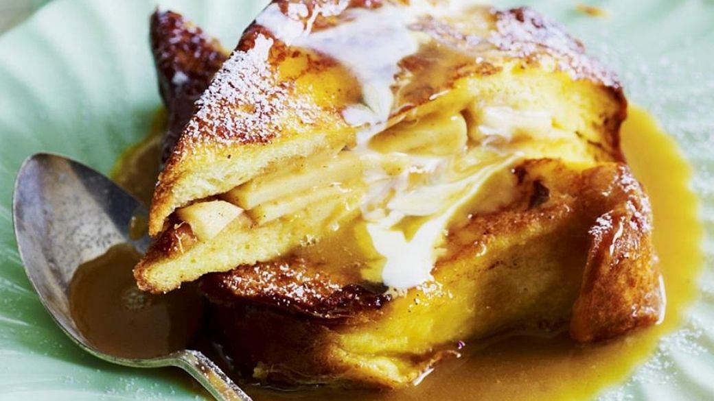 Apple-Stuffed French Toast With Butterscotch Sauce - The Singapore ...