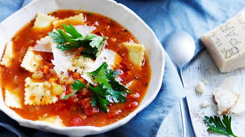 Minestrone With Beef Ravioli - The Singapore Women's Weekly