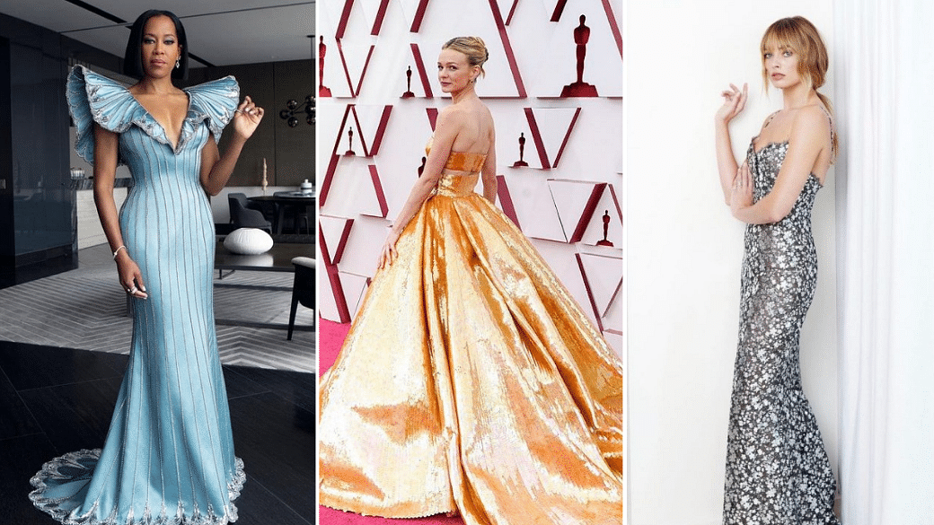 Gold Gowns & Dramatic Sleeves: The Best Looks On The Oscars 2021 Red Carpet