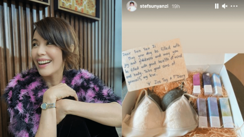 Zoe Tay Gifts Care Package With Bras To Local Female Celebs