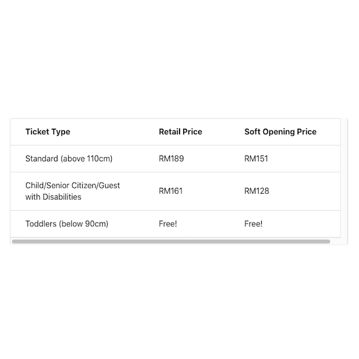 Harga tiket genting skyworlds