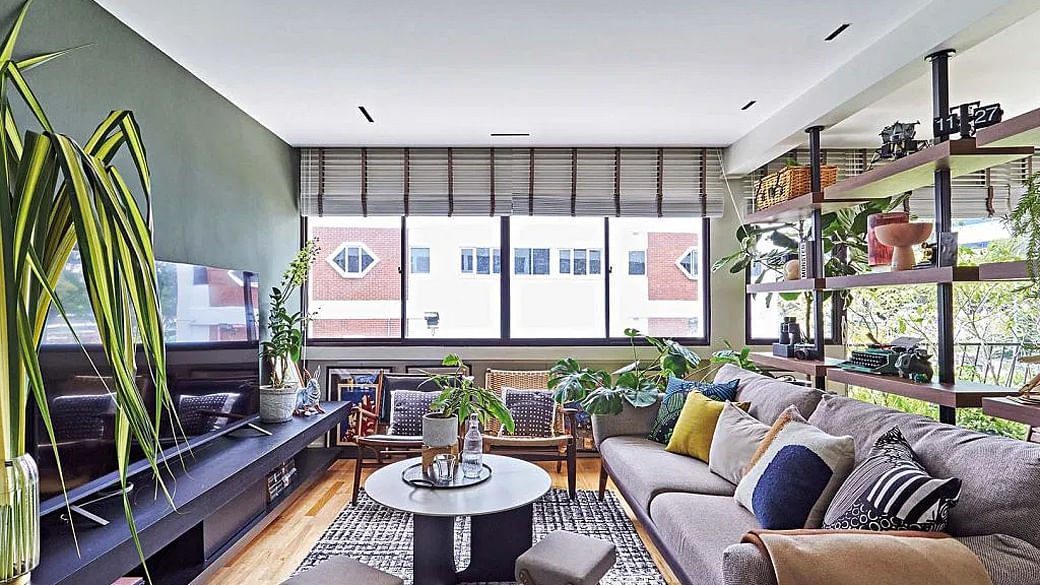 Mid-century Modern Meets Boho In This Three-Room Walk-Up Apartment