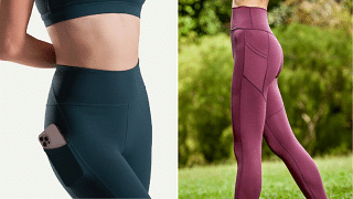 High Waisted Gym Leggings with Pockets for Women  India  Ubuy