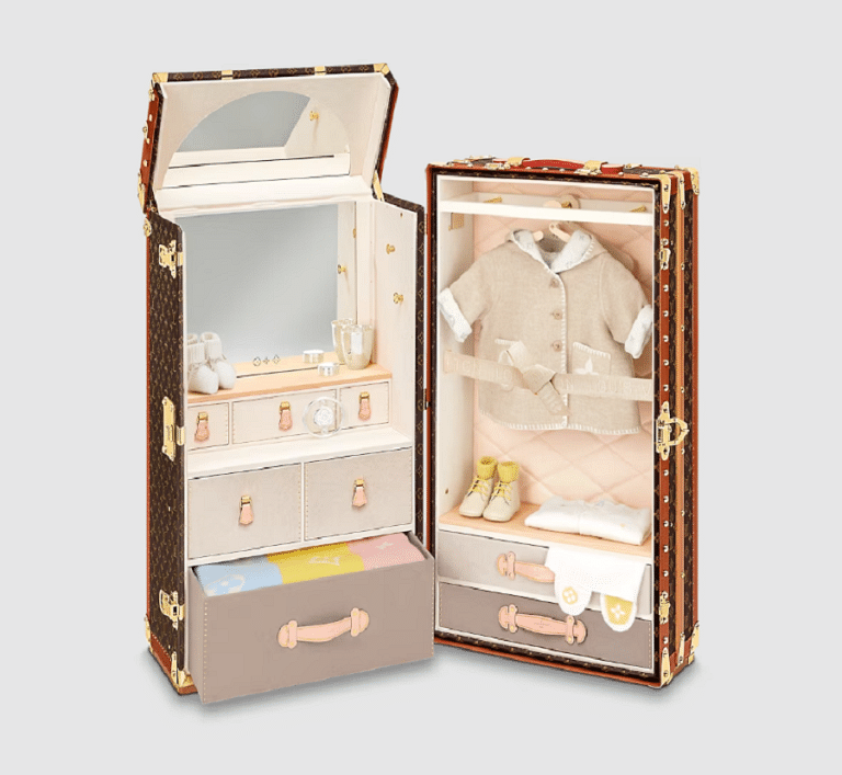 Louis Vuitton's first ever baby collection.. A wardrobe trunk? I know