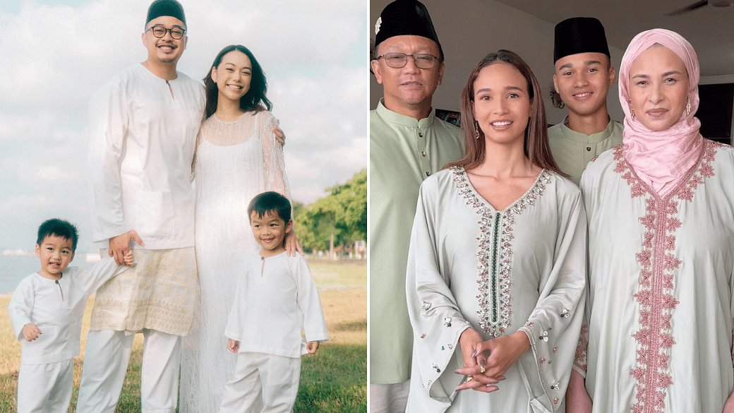 Singapore celebs Hari Raya Family Outfits