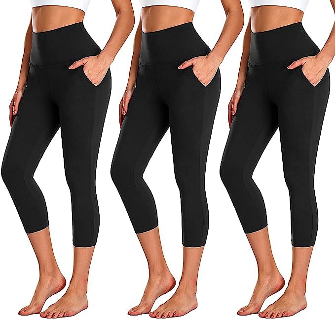 Women's High Waist Squat Proof Yoga Leggings w/ 3 Pockets