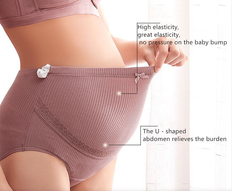 Low Waist Criss-Cross Cotton Women Pregnancy Panties Under The Bump Postpartum  Briefs Maternity Underwear