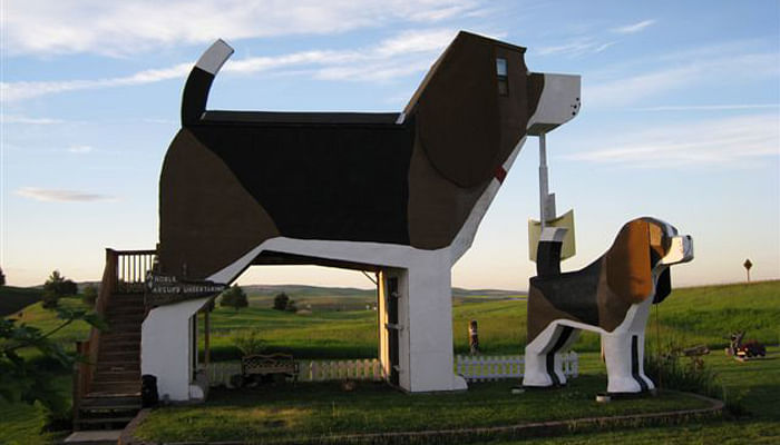 home in a shape of a beagle