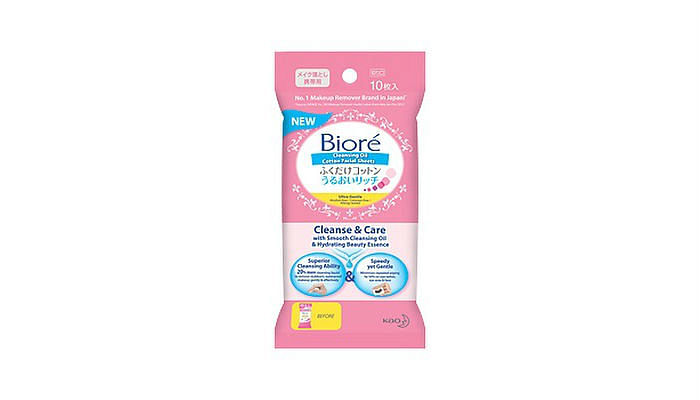 Biore Cleansing Oil Cotton Facial Sheets Handy Pack, $3.90