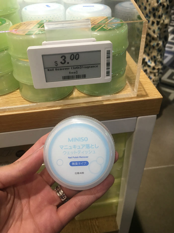 12 Beauty Buys Under $6 We Scored From Miniso - Nail Polish Remover Pads